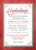 Einladungskarte Weihnachtsfeier vintage Anzugfliege 3