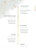 Einladungskarte zur Hochzeit Eukalyptus, Foto & Gold 2