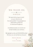 Einladungskarte zur Hochzeit Trockenblumen 3