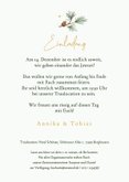 Einladungskarte zur Winter Hochzeit Tannenbäume 3