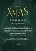Elegante Weihnachtskarte geschäftliche 'XMAS' 3