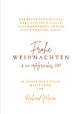 Firmen-Weihnachtskarte elegante Weihnachtskugeln 3
