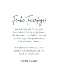 Firmen-Weihnachtskarte 'Frohe Feiertage' Foto 3