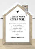Firmen-Weihnachtskarte mit Fotos und Schneehaus 3