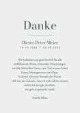 Foto-Dankeskarte Friedwald Aquarell Trauerkarte  3