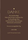 Foto-Dankeskarte Hochzeit Goldschrift 3