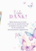 Foto-Dankeskarte Kommunion fröhliche Schmetterlinge 3