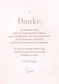 Foto-Dankeskarte Kommunion in Rosa mit Schleife 3