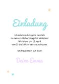 Foto-Einladung 11. Kindergeburtstag Mädchen holografisch 3