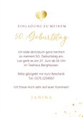 Foto-Einladung 50. Geburtstag Rosétöne 3
