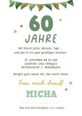 Foto-Einladung Geburtstag Grüntöne Jahre, Monate, Tage  3