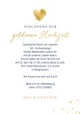 Foto-Einladung goldene Hochzeit Goldakzente 3