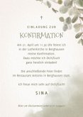 Foto-Einladung Konfirmation Eukalyptus Aquarell 3