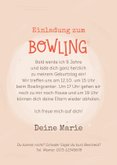 Foto-Einladungskarte Bowling 9. Kindergeburtstag 3