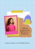 Foto-Einladungskarte Einschulung Scrapbook 2