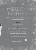 Foto-Einladungskarte zur Silberhochzeit 3
