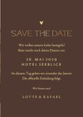 Foto-Hochzeitskarte Save-the-Date Goldschrift 3