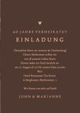 Foto-Jubiläumskarte Einladung Hochzeitstag 40 Jahre Kupfer 3