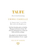Foto-Taufeinladung Goldakzente 3