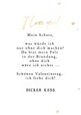 Foto-Valentinskarte mit 'I love you' Herzchen 3