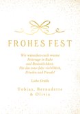 Foto-Weihnachtskarte 'Frohes Fest' Goldstaub 3
