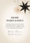 Foto-Weihnachtskarte Jahresüberblick mit Faltsternen 3