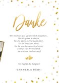 Fotokarte Danksagung Hochzeit Goldlook 3