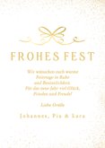 Fotokarte 'Frohes Fest' Goldstaub Glitzer 3