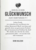 Fotokarte Glückwunsch zur Rente Männer-Zeitschrift 3