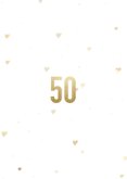 Fotokarte Goldene Hochzeit goldene Jahreszahlen Rückseite