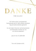 Fotokarte Hochzeit Linienspiel gold 3