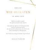 Fotokarte Hochzeitseinladung Linienspiel  3