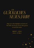 Fotokarte Neujahr mit Sternchen und Fotos  3