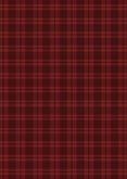 Fotokarte Schottenkaro Weihnachten Dunkelrot kariert Rückseite