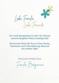 Geburtskarte Regenbogen blau Baby  3