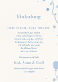 Geburtstagseinladung 1 Jahr Fotokarte Luftballons in Blau 3
