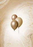 Geburtstagseinladung 50. Geburtstag Gold Glitzer mit Foto Rückseite
