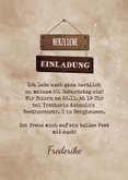 Geburtstagseinladung beige Schilder & Luftballons  3