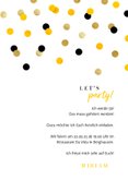 Geburtstagseinladung mit Foto und Konfetti 3