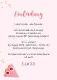 Geburtstagseinladung Torte 30. Geburtstag 'runde Sache' 3