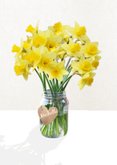 Geburtstagskarte Blumenvase mit Narzissen 2