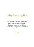 Geburtstagskarte Einhorn mit Sternen 3