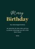 Geburtstagskarte Foto Weihnachtsmütze 'Merry Birthday' 3