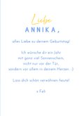 Geburtstagskarte gelbe strahlende Sonnenblume 3