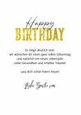 Geburtstagskarte 'Happy Birthday' mehrfarbig 3