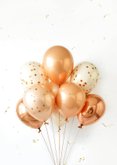 Geburtstagskarte Luftballons Metallic 2
