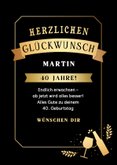 Geburtstagskarte Posterlook Bier & Wein 3