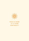 Geburtstagskarte Sunshine 2