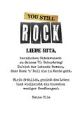 Geburtstagskarte 'You still rock' 70 Jahre Glückwünsche 3
