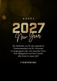 Geschäftliche Neujahrskarte futuristisch 2027 Lichtpunkte 3
